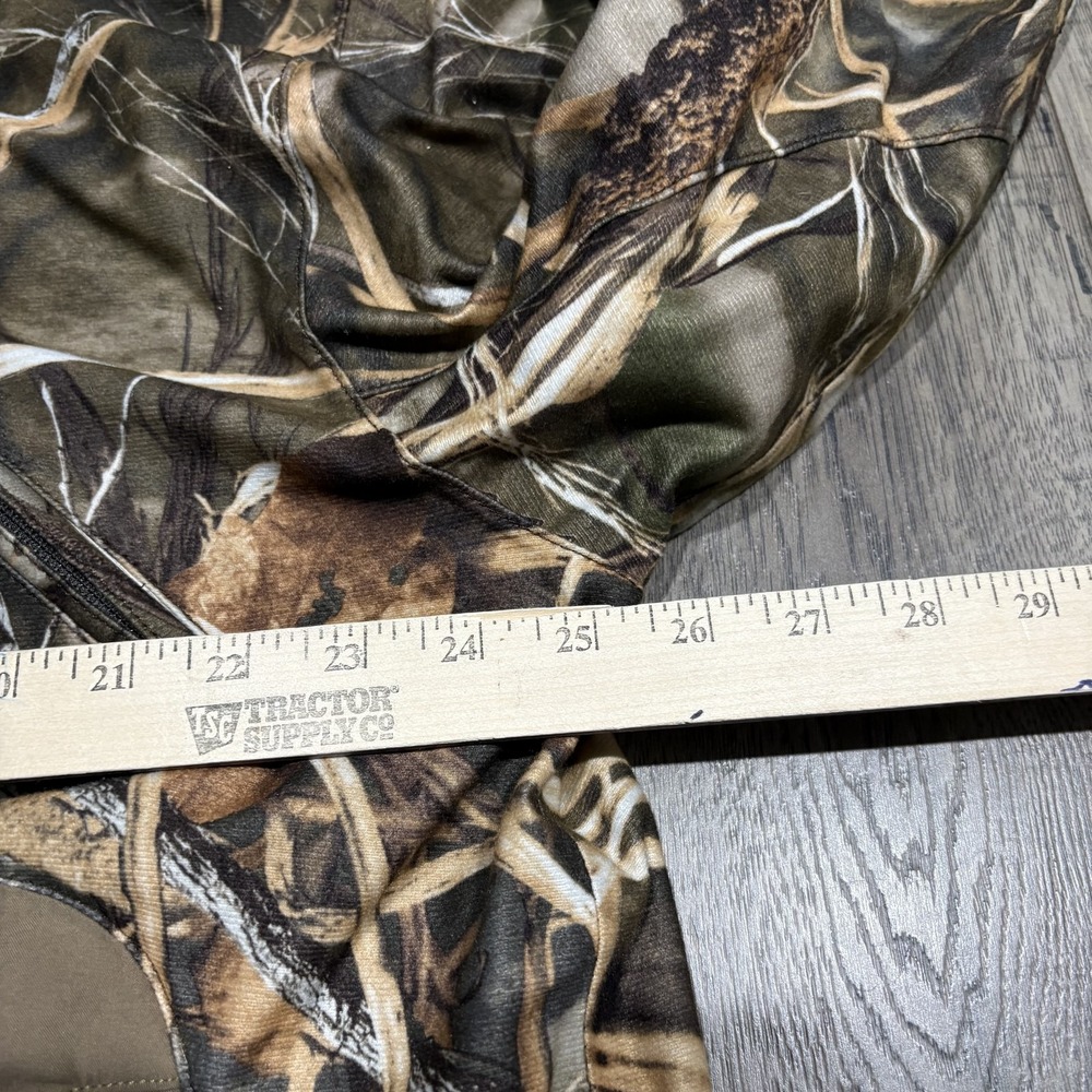 Cabelas Dry-Plus Advantage Max 4 HD Camo 1/4 Zip Hunting Jacket Mens Large Pouch - Picture 4 of 7